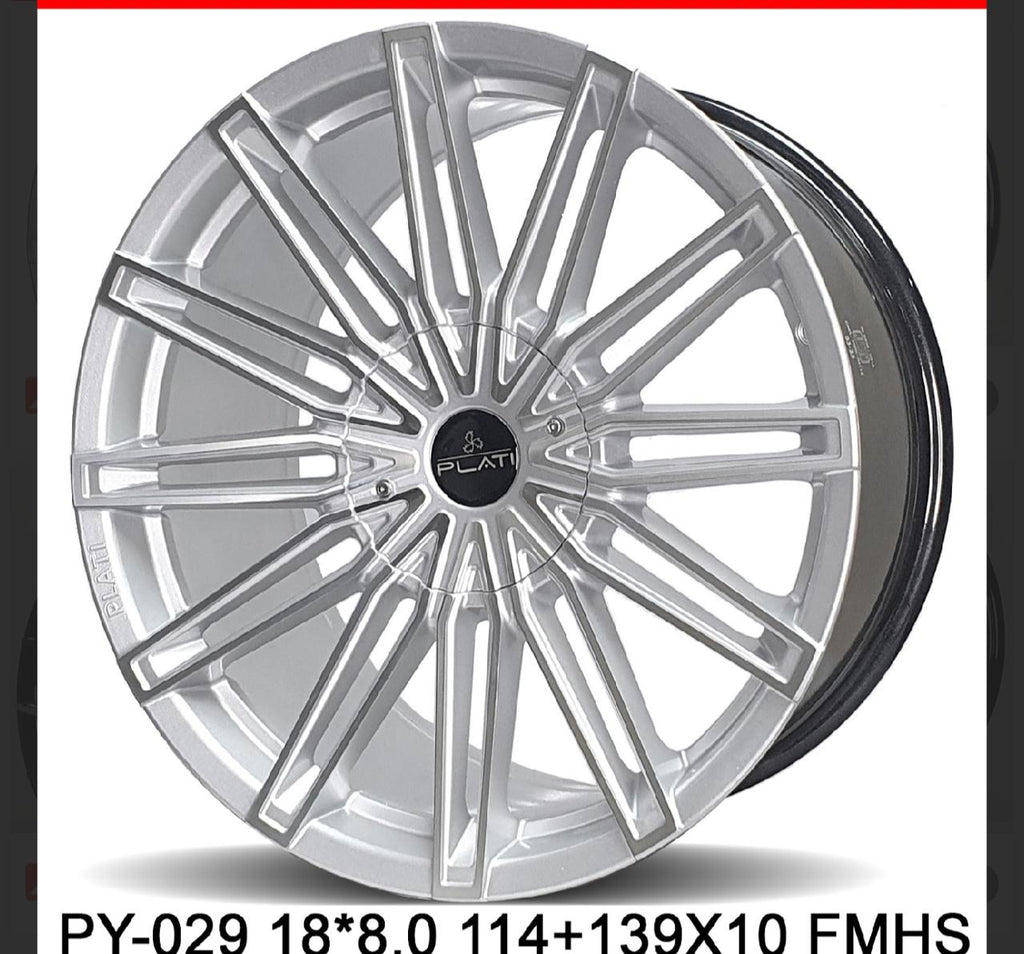 18 Inch Plati Hyper Silver Alloy (Per Set)