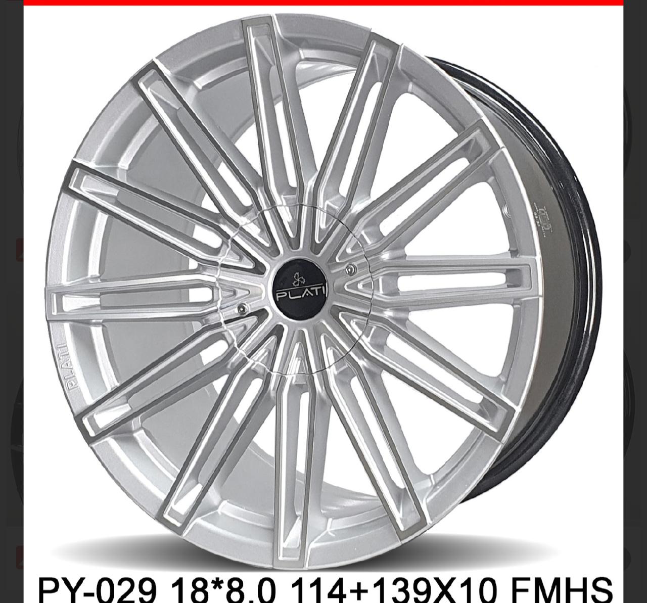 18 Inch Plati Hyper Silver Alloy (Per Set)