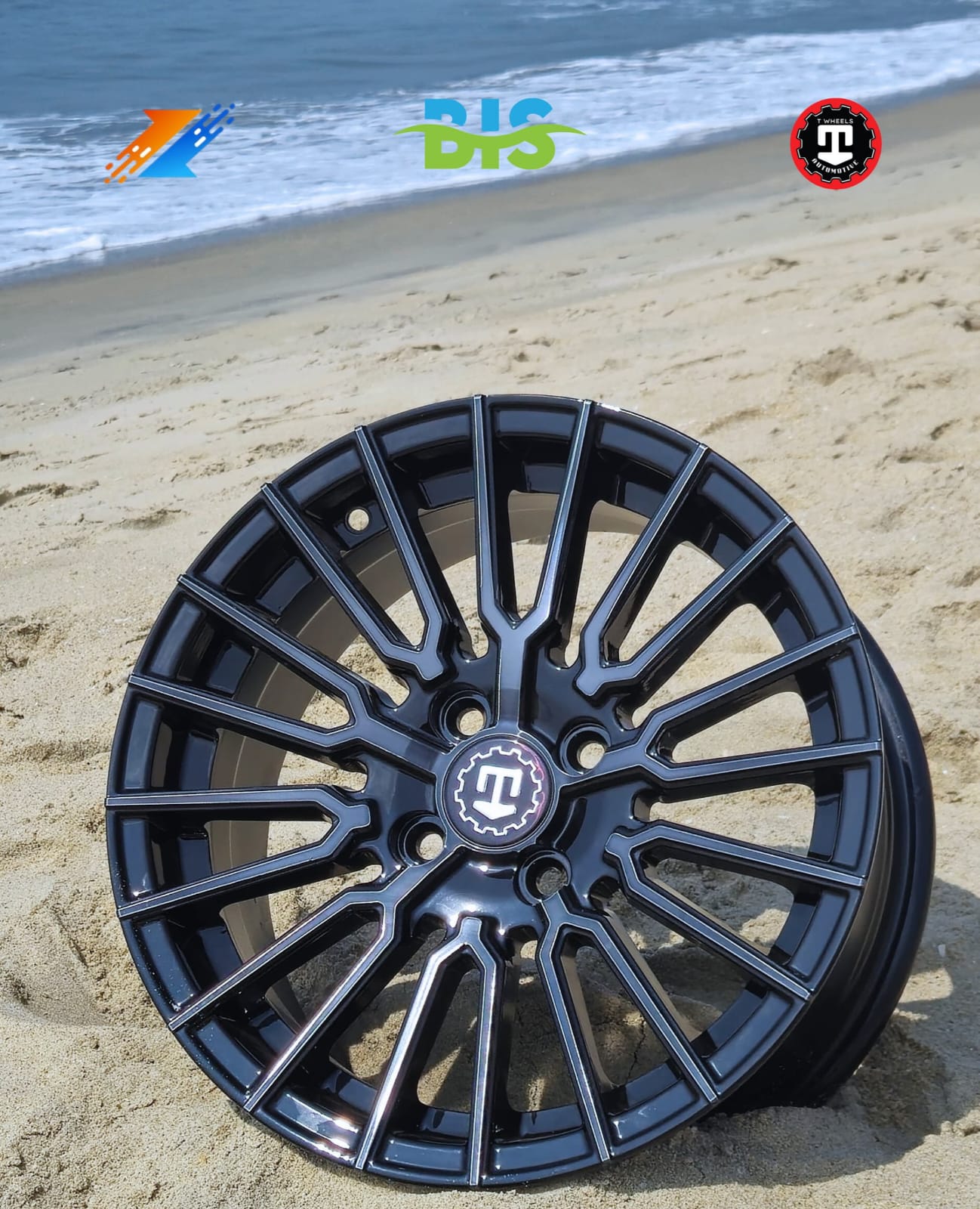 15 Inch T Wheel Silver (Per Set)