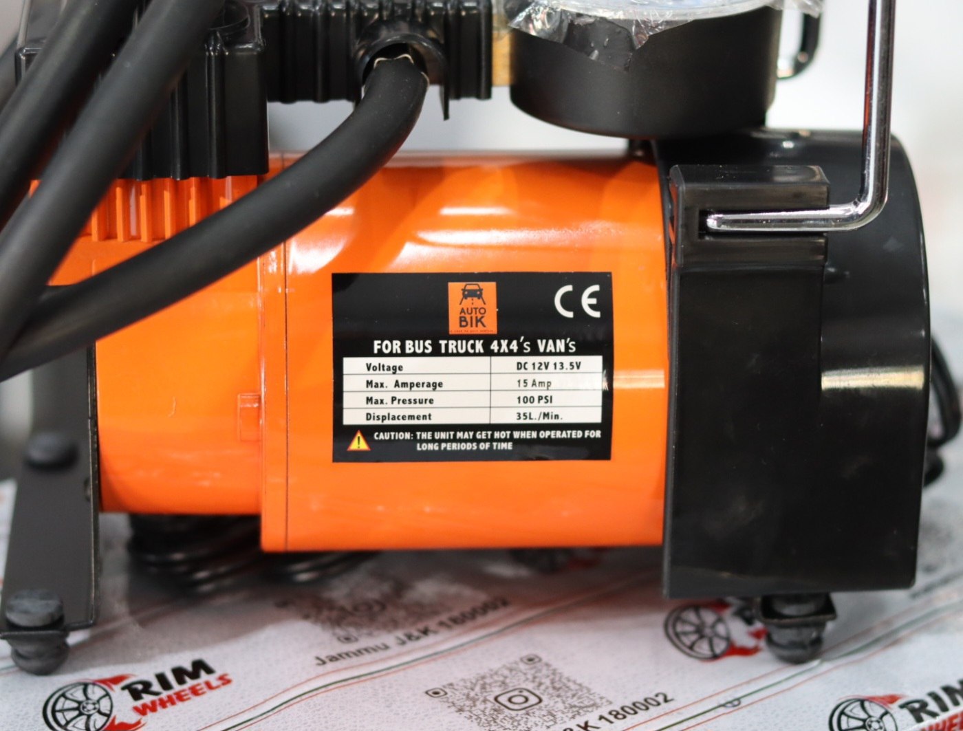 Autobik Tyre Inflator Full kit