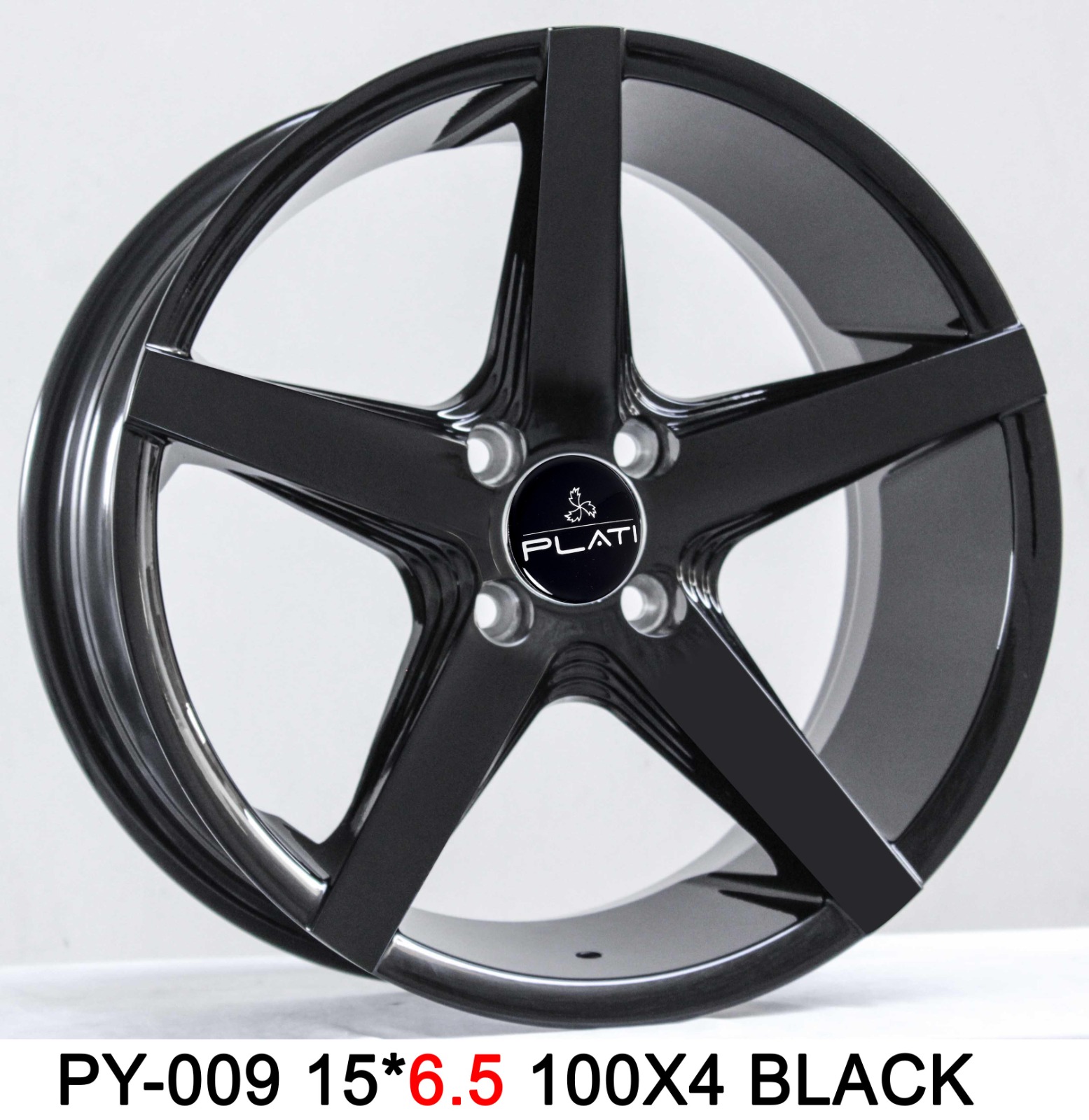 PLATI PY-009 15x6.5 100x4 BLACK