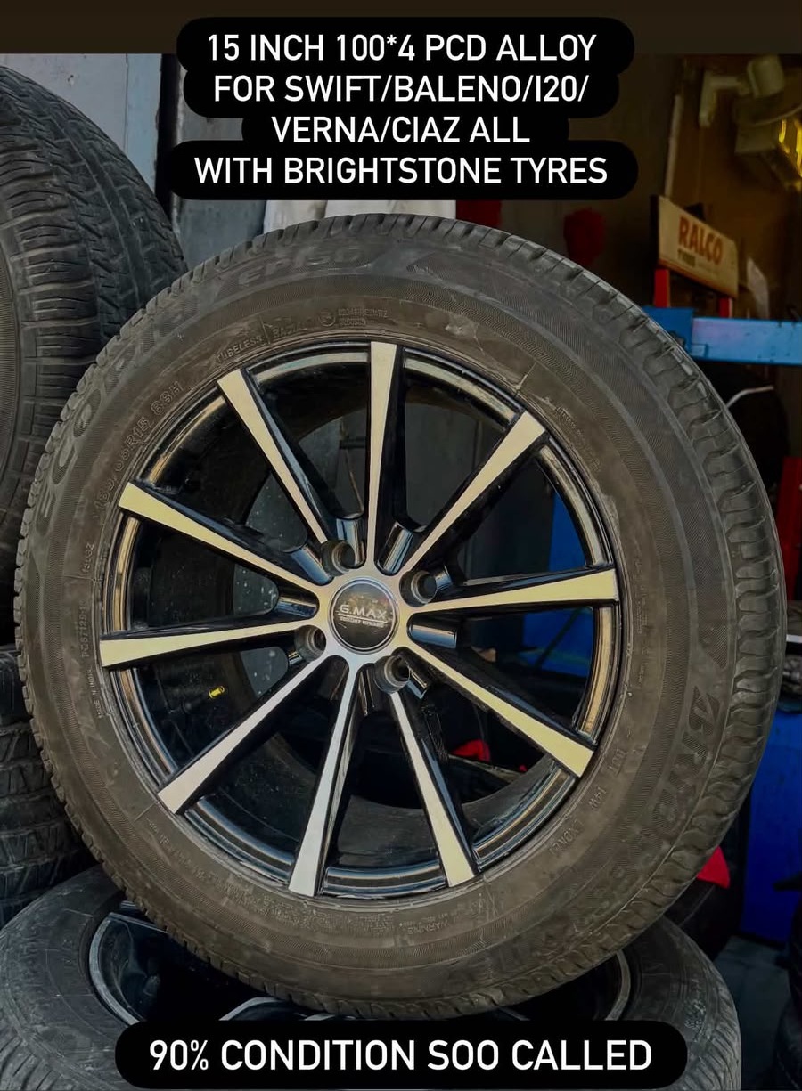 15 Inch with Brightstone tyres